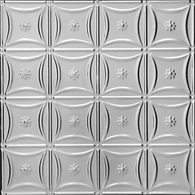0607 Tin Ceiling Tile - Classic - DELICATE DAISIES