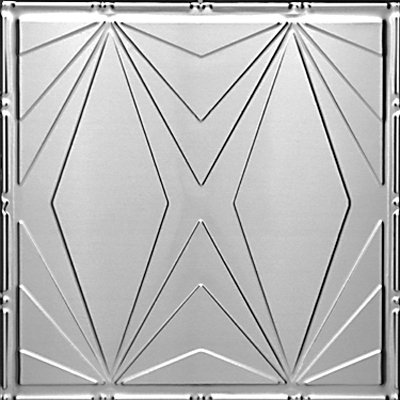 2403 Tin Ceiling Tile - Classic Art Deco Triangles
