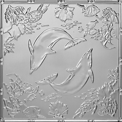 2486 Tin Ceiling Tile -DELIGHTFUL DOLPHINS