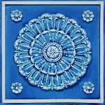 Blue Faux Tin Ceiling Tiles