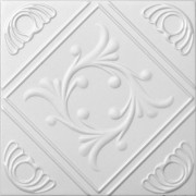 Details about   Decorative Ceiling Tiles Styrofoam 20x20 R47 White Satin Washed Copper 