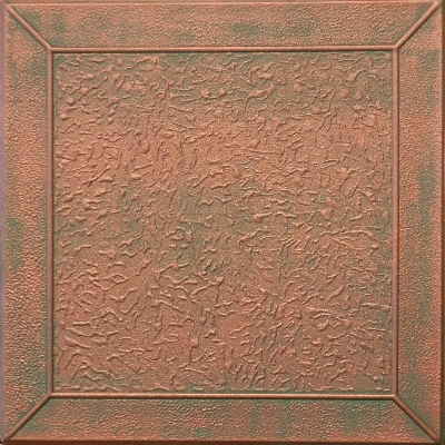 R 127 Styrofoam Ceiling Tile 20x20 - Copper Patina