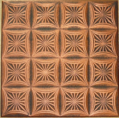 R 140 Styrofoam Ceiling Tile 20x20 - Antique Copper