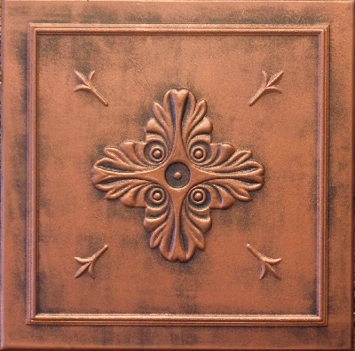 R 145 Styrofoam Ceiling Tile 20x20 - Antique Copper