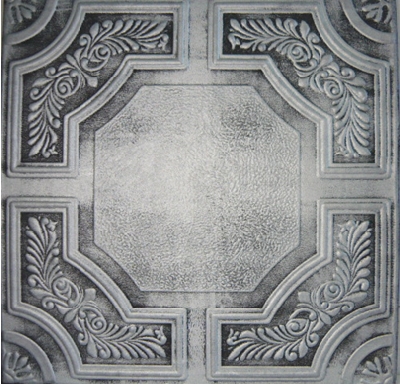 R 28 Styrofoam Ceiling Tile 20x20 - Antique Silver