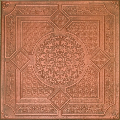 R 30 Styrofoam Ceiling Tile 20x20 - Antique Copper