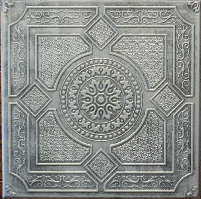 R 30 Styrofoam Ceiling Tile 20x20 - Antique Silver