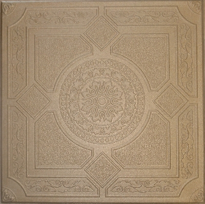 R 30 Styrofoam Ceiling Tile 20x20 - Light Brass