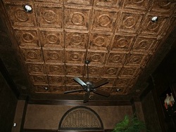 James Storey from Houston has hand painted these tiles crust finish for his clients.