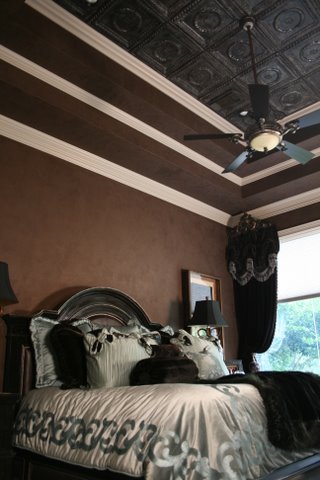 James Storey from Houston has hand painted these tiles crust finish for his clients.