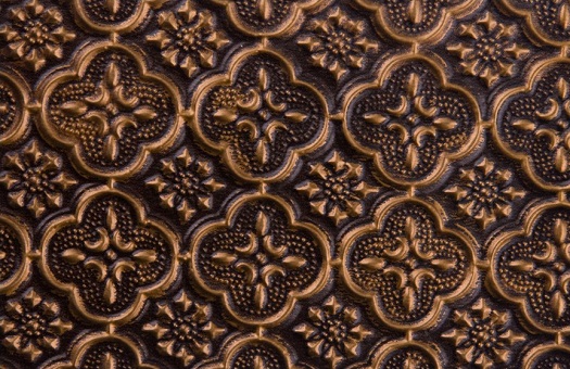 WC 20 Faux Tin Backsplash - Antique Gold is made out of PVC and it comes as a roll. The image is taken only of a 6 inches wide and 4 inches high pieace of the product.
