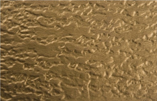 wc 30 faux tin backsplash with a hammered pattern.  The image is taken of 6x4 piece of the product.