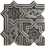 VC 03 Faux Tin Ceiling Tile - Antique Silver