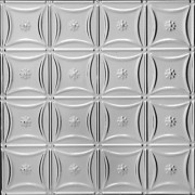 0607 Aluminum Ceiling Tiles - DELICATE DAISIES - Mill Finish