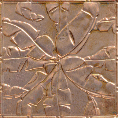 Rainforest Canopy - Copper Ceiling Tile - 24 in x 24 in - #2492