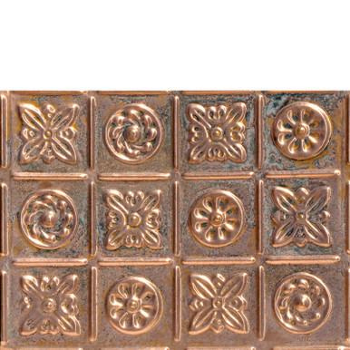 Pinwheel - Copper Backsplash Tile - #0613