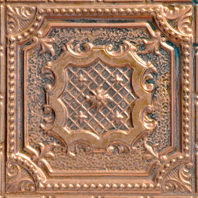 Elizabethan Shield - Copper Ceiling Tile - 24 in x 24 in - #2421