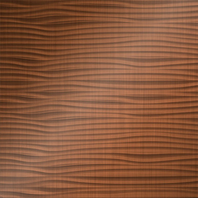 Gobi  Horizontal  MirroFlex 4x8 / 4x10 Glue Up PVC 3D Wall Panels