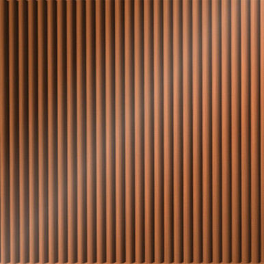 Rib 2 MirroFlex 4x8 / 4x10 Glue Up PVC 3D Wall Panels