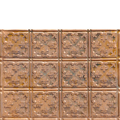 Mini Fleur de Lis - Copper Backsplash Tile - #0605