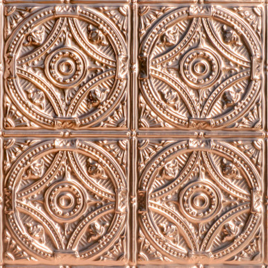 Fountains at Versailles - Copper Ceiling Tile - 24 in x 24 in - #1225
