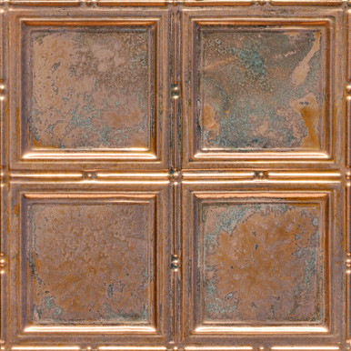 Piazza San Marco - Copper Ceiling Tile - 24 in x 24 in - #1209
