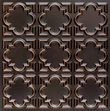 Casablanca - Faux Tin Ceiling Tile - Glue up - 24 in x 24 in - #142