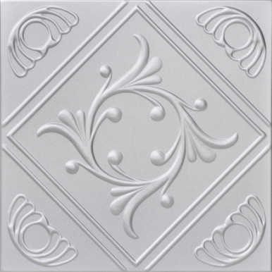 Diamond Wreath Glue-up Styrofoam Ceiling Tile 20 in x 20 in - #R02