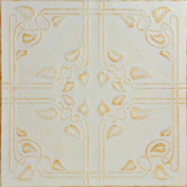 Ivy Leaves 20 in x 20 in Glue-up Styrofoam Ceiling Tile Pack - #R37
