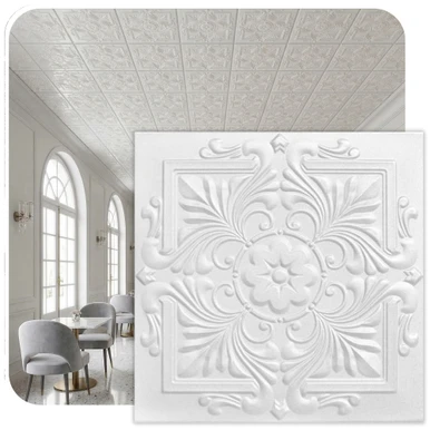Victorian 20 in x 20 in Glue-up Styrofoam Ceiling Tile Pack - #R14