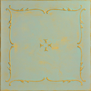 Spring Buds 20 in x 20 in Glue-up Styrofoam Ceiling Tile Pack - #R05