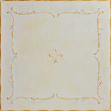 Spring Buds 20 in x 20 in Glue-up Styrofoam Ceiling Tile Pack - #R05