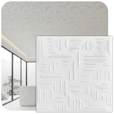 Country Wheat 20 in x 20 in Glue-up Styrofoam Ceiling Tile Pack - #R60