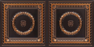 Laurel Wreath - Faux Tin Ceiling Tile - #210 - (Pack of 25)  / 100 - 200 sqft