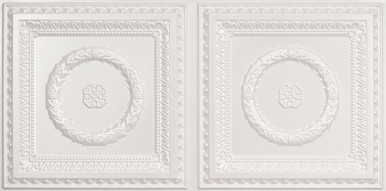 Laurel Wreath - Faux Tin Ceiling Tile - #210 - (Pack of 25)  / 100 - 200 sqft
