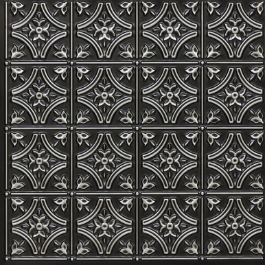Gothic Reims - Faux Tin Ceiling Tile - Glue up - 24 in x 24 in - #150