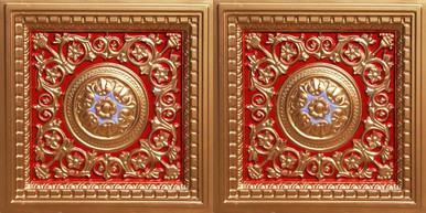 Rhine Valley - Faux Tin - Drop In - Coffered Ceiling Tiles - #VC 02