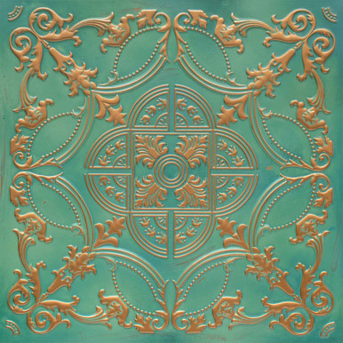 Golden Prague - Faux Tin Ceiling Tile - #218