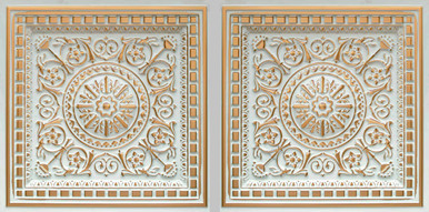 Da Vinci - Faux Tin Coffered Ceiling Tile - Drop In - #215