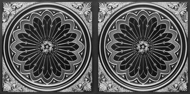Rose Window - Faux Tin Ceiling Tile  - #238