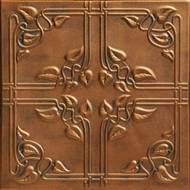 Ivy Leaves 20 in x 20 in Glue-up Styrofoam Ceiling Tile Pack - #R37