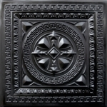 Ornate classical designs in Black Ceiling Tiles