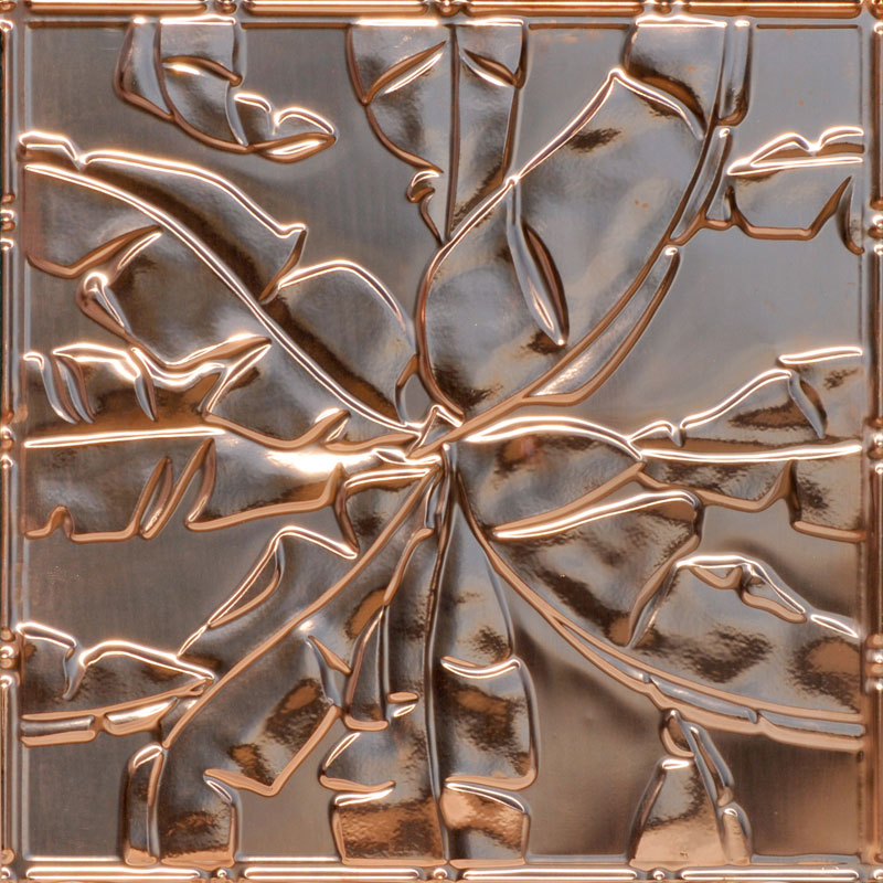 Rainforest Canopy - Copper Ceiling Tile - 24 in x 24 in - #2492