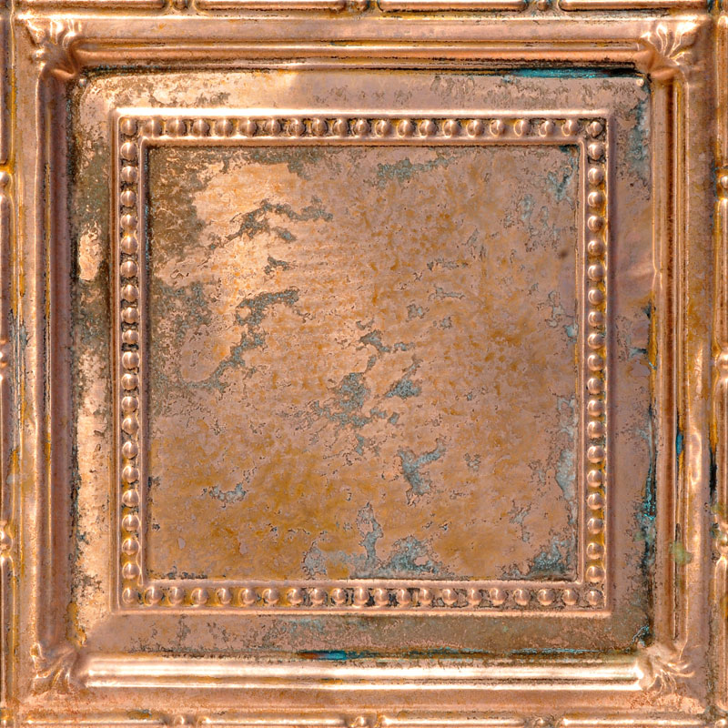 General Store - Copper Ceiling Tile - 24 in x 24 in - #2411