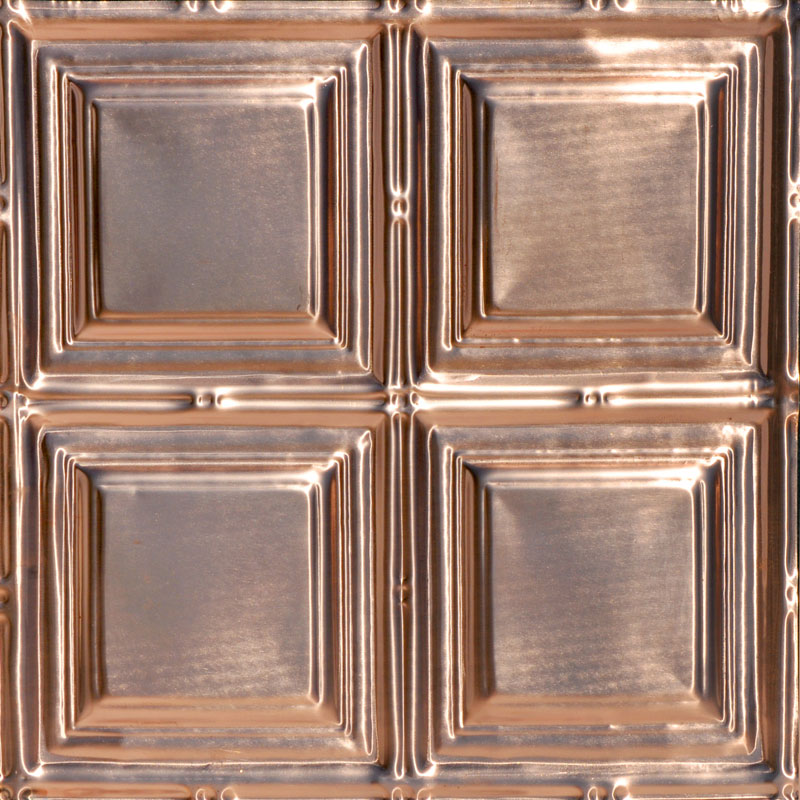 Constitution Square - Copper Ceiling Tile - 24 in x 24 in - #1221