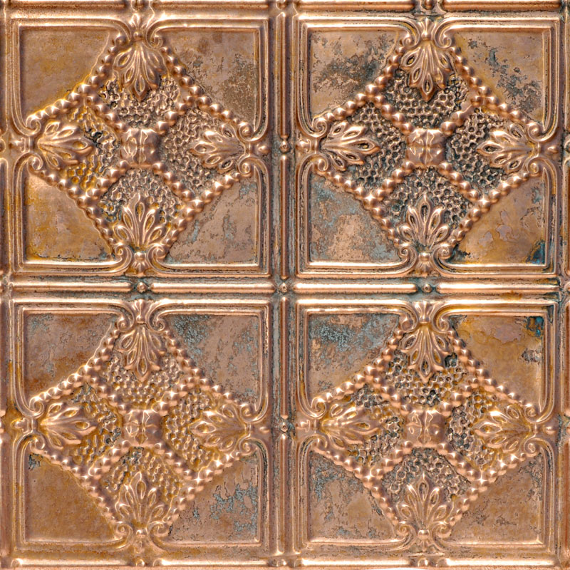 Gingerbread - Copper Ceiling Tile - 24 in x 24 in - #1208