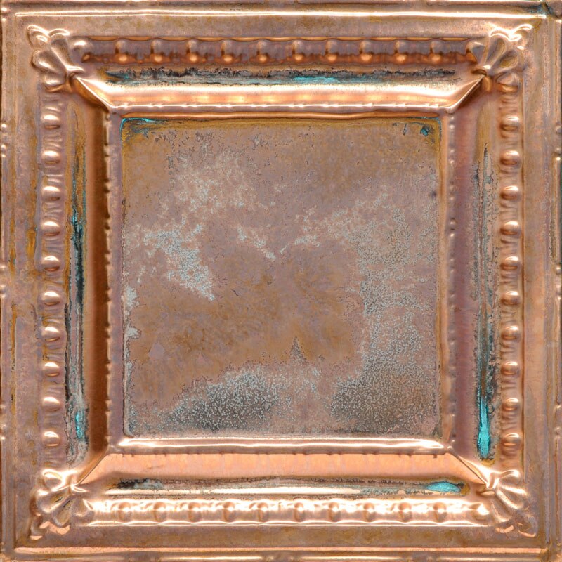 Old Farmhouse Favorite - Copper Ceiling Tile - 24 in x 24 in #2418