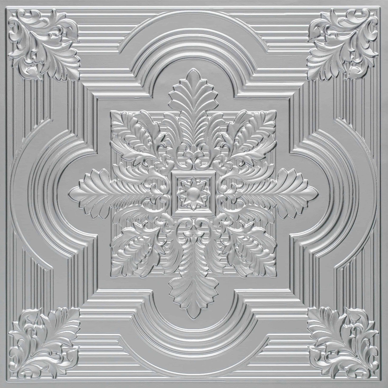 Large Snowflake - Faux Tin Ceiling Tile - 24 in x 24 in - #206