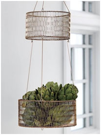 2-Tiered Hanging Baskets