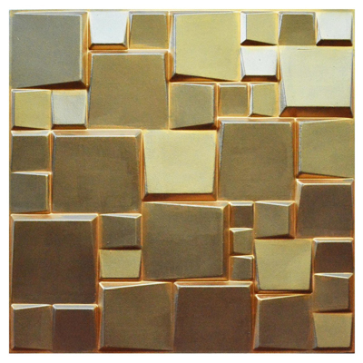 3D Wall Panels - Hand Painted Bamboo Pulp - (Pack of 24 - 64 sq. ft.) - #WPF-005